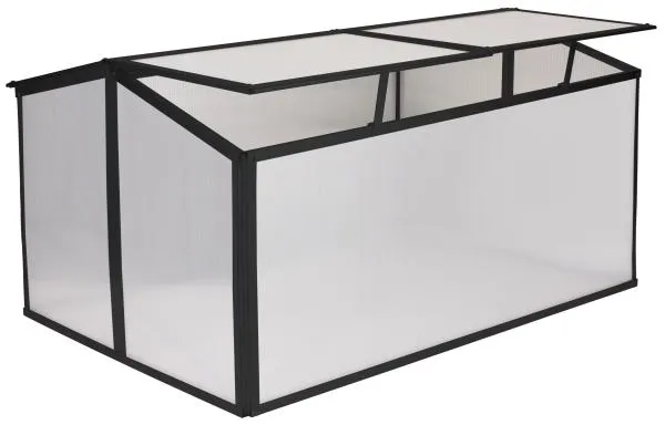 Mini-drivhus svart 120x80x57cm