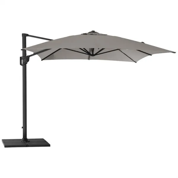 Cane-Line Hyde Luxe parasoll inkl. fot - 3x4 m.